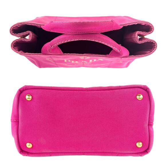 Prada Vintage Canapa Canvas Tote - Picture 4 of 7